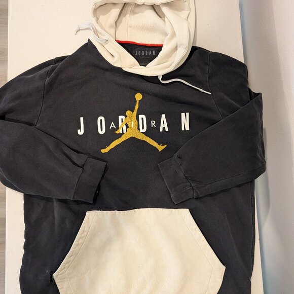 Air Jordan Other - Air Jordan Hoodie "Sewing Project" Cream and Black Size Large